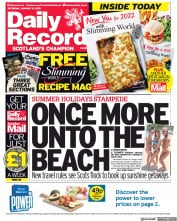 Daily Record () Newspaper Front Page for 8 January 2022