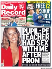 Daily Record () Newspaper Front Page for 8 February 2022
