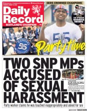 Daily Record () Newspaper Front Page for 8 March 2021