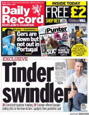 Daily Record () Newspaper Front Page for 8 April 2022