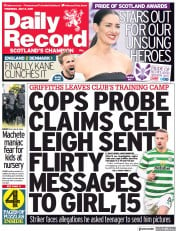Daily Record () Newspaper Front Page for 8 July 2021