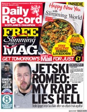 Daily Record () Newspaper Front Page for 9 January 2021