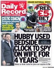 Daily Record () Newspaper Front Page for 9 April 2021
