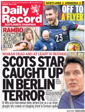 Daily Record () Newspaper Front Page for 9 June 2022