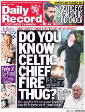 Daily Record () Newspaper Front Page for 9 July 2021