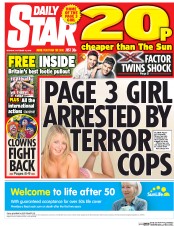 Daily Star () Newspaper Front Page for 10 October 2016