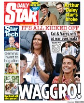 Daily Star () Newspaper Front Page for 10 October 2019