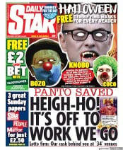 Daily Star () Newspaper Front Page for 10 October 2020