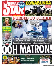 Daily Star () Newspaper Front Page for 10 November 2022