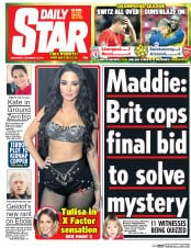 Daily Star () Newspaper Front Page for 10 December 2014