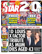 Daily Star () Newspaper Front Page for 10 December 2016