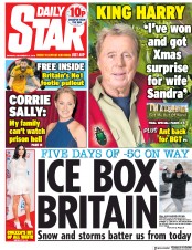 Daily Star () Newspaper Front Page for 10 December 2018