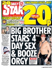 Daily Star () Newspaper Front Page for 10 February 2016