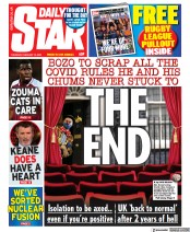Daily Star () Newspaper Front Page for 10 February 2022