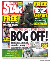 Daily Star () Newspaper Front Page for 10 March 2020