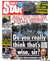 Daily Star () Newspaper Front Page for 10 March 2022