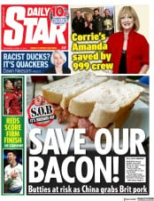 Daily Star () Newspaper Front Page for 10 April 2019