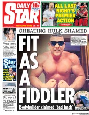 Daily Star () Newspaper Front Page for 10 May 2018