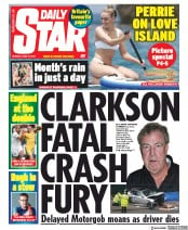 Daily Star () Newspaper Front Page for 10 June 2019