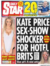Daily Star () Newspaper Front Page for 10 July 2017