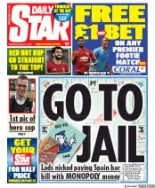 Daily Star () Newspaper Front Page for 10 August 2019