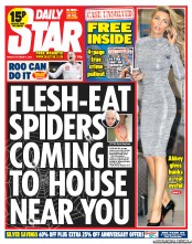 Daily Star () Newspaper Front Page for 11 October 2013