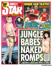 Daily Star () Newspaper Front Page for 11 November 2013