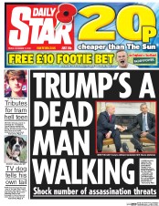 Daily Star () Newspaper Front Page for 11 November 2016
