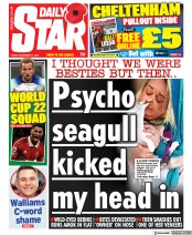 Daily Star () Newspaper Front Page for 11 November 2022