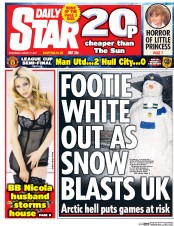 Daily Star () Newspaper Front Page for 11 January 2017
