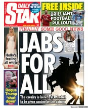 Daily Star () Newspaper Front Page for 11 January 2021