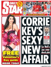 Daily Star () Newspaper Front Page for 11 February 2015
