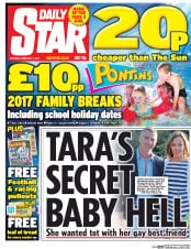 Daily Star () Newspaper Front Page for 11 February 2017