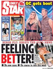 Daily Star () Newspaper Front Page for 11 February 2019