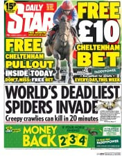 Daily Star () Newspaper Front Page for 11 March 2014