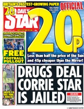 Daily Star () Newspaper Front Page for 11 April 2016