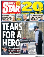 Daily Star () Newspaper Front Page for 11 April 2017