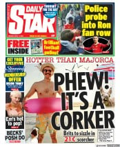Daily Star () Newspaper Front Page for 11 April 2022