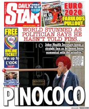 Daily Star () Newspaper Front Page for 11 June 2021