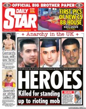 Daily Star () Newspaper Front Page for 11 August 2011