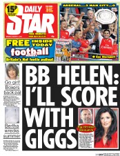 Daily Star () Newspaper Front Page for 11 August 2014