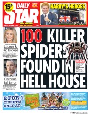 Daily Star () Newspaper Front Page for 11 September 2014