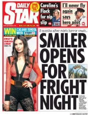 Daily Star () Newspaper Front Page for 11 September 2015
