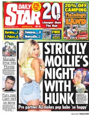 Daily Star () Newspaper Front Page for 11 September 2017