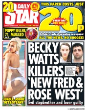 Daily Star () Newspaper Front Page for 12 November 2015