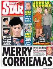 Daily Star () Newspaper Front Page for 12 November 2018