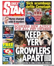 Daily Star () Newspaper Front Page for 12 November 2020