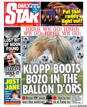 Daily Star () Newspaper Front Page for 12 November 2021