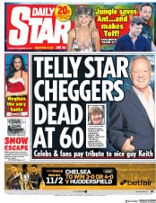 Daily Star () Newspaper Front Page for 12 December 2017
