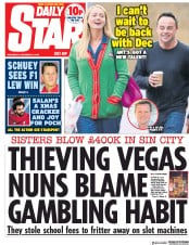 Daily Star () Newspaper Front Page for 12 December 2018